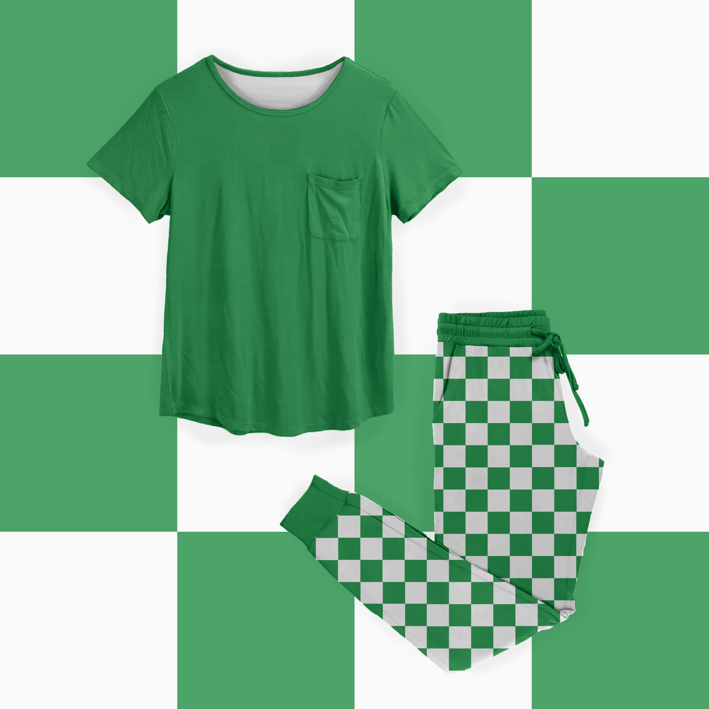 Preorder| Solid Checks Snuggle Set