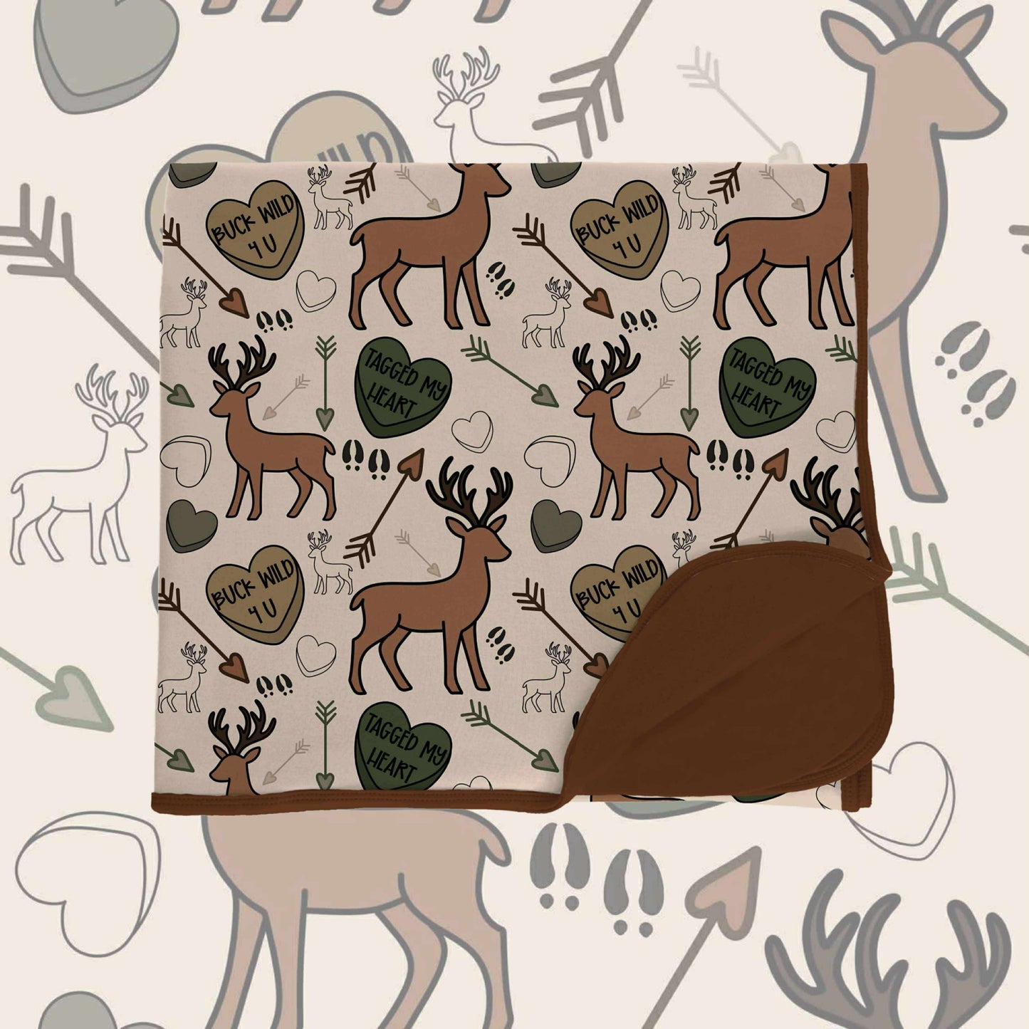 Preorder|Little Woodland Valentine Bamboo Blanket