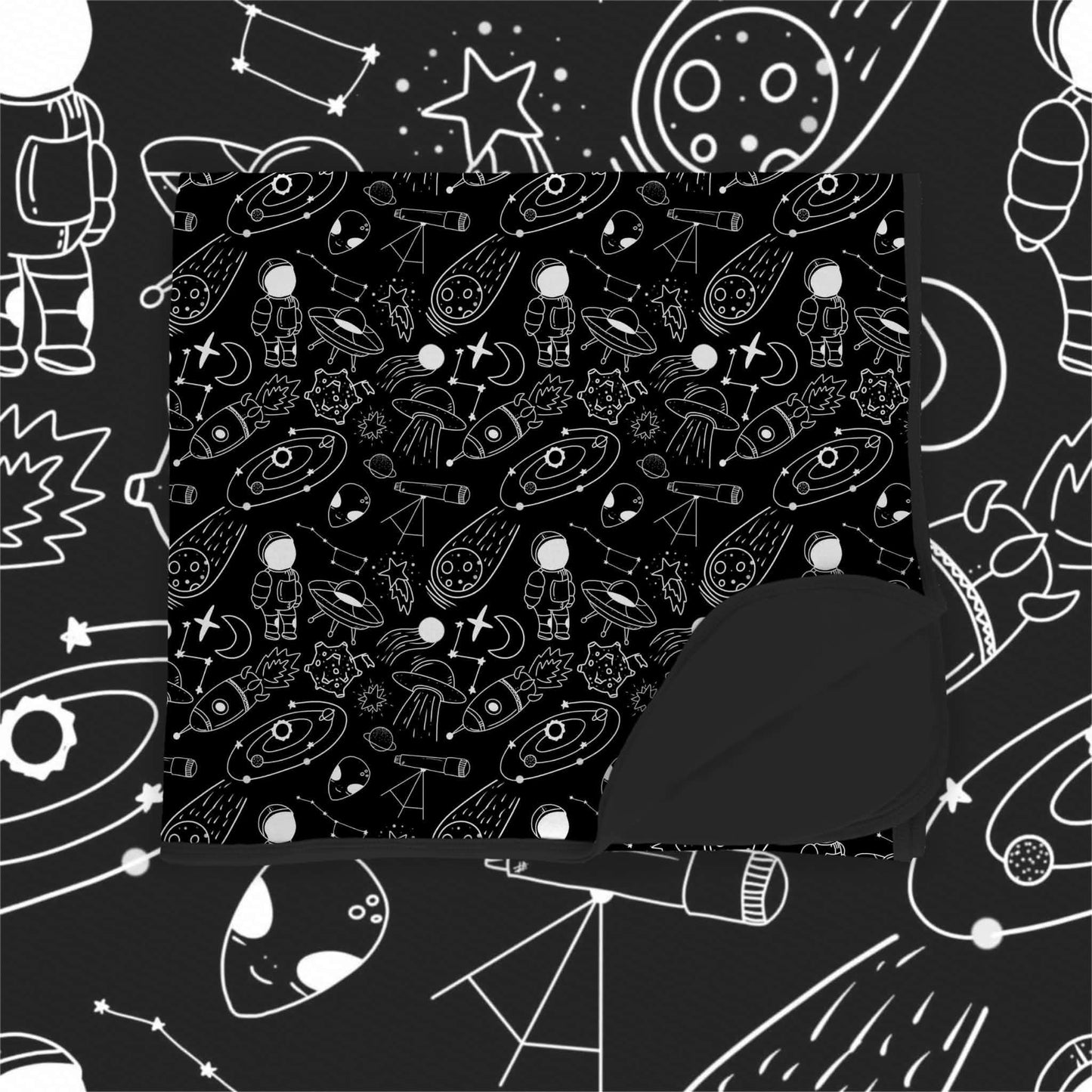 Preorder|Space Doodles Double Layer Bamboo Blanket