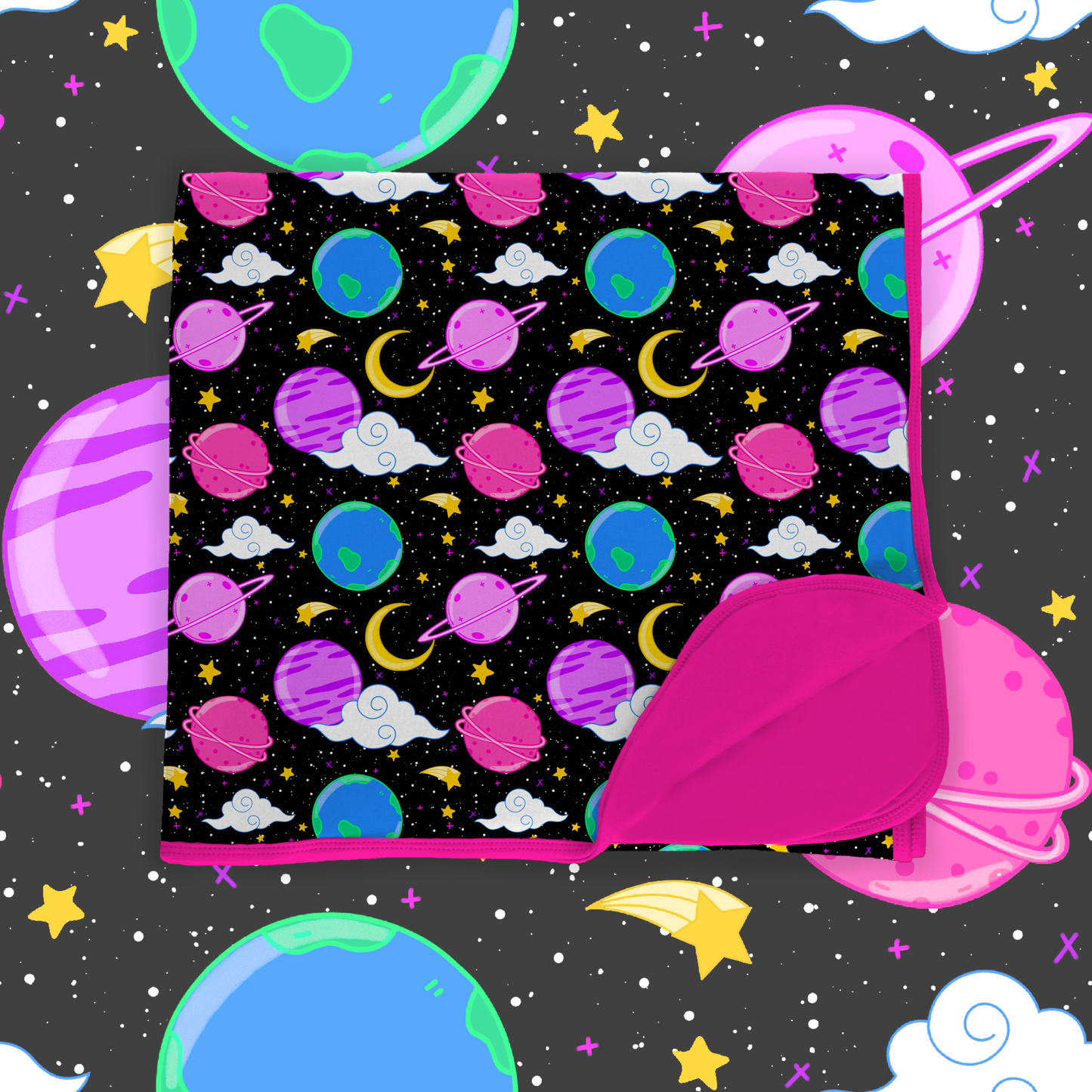 Cosmic Dreams: Double Layer Bamboo Blanket