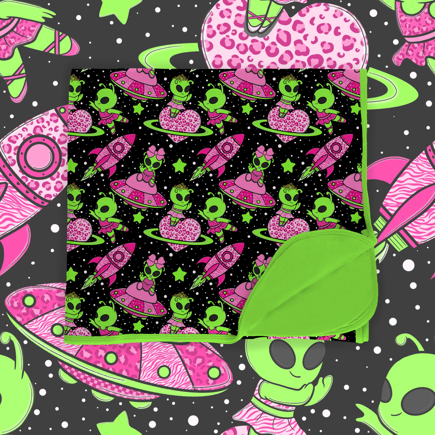 Galactic Princess: Double Layer Bamboo Blanket