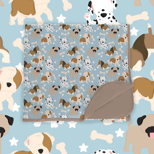 Preorder|Doggy Days Double Layer Bamboo Blanket