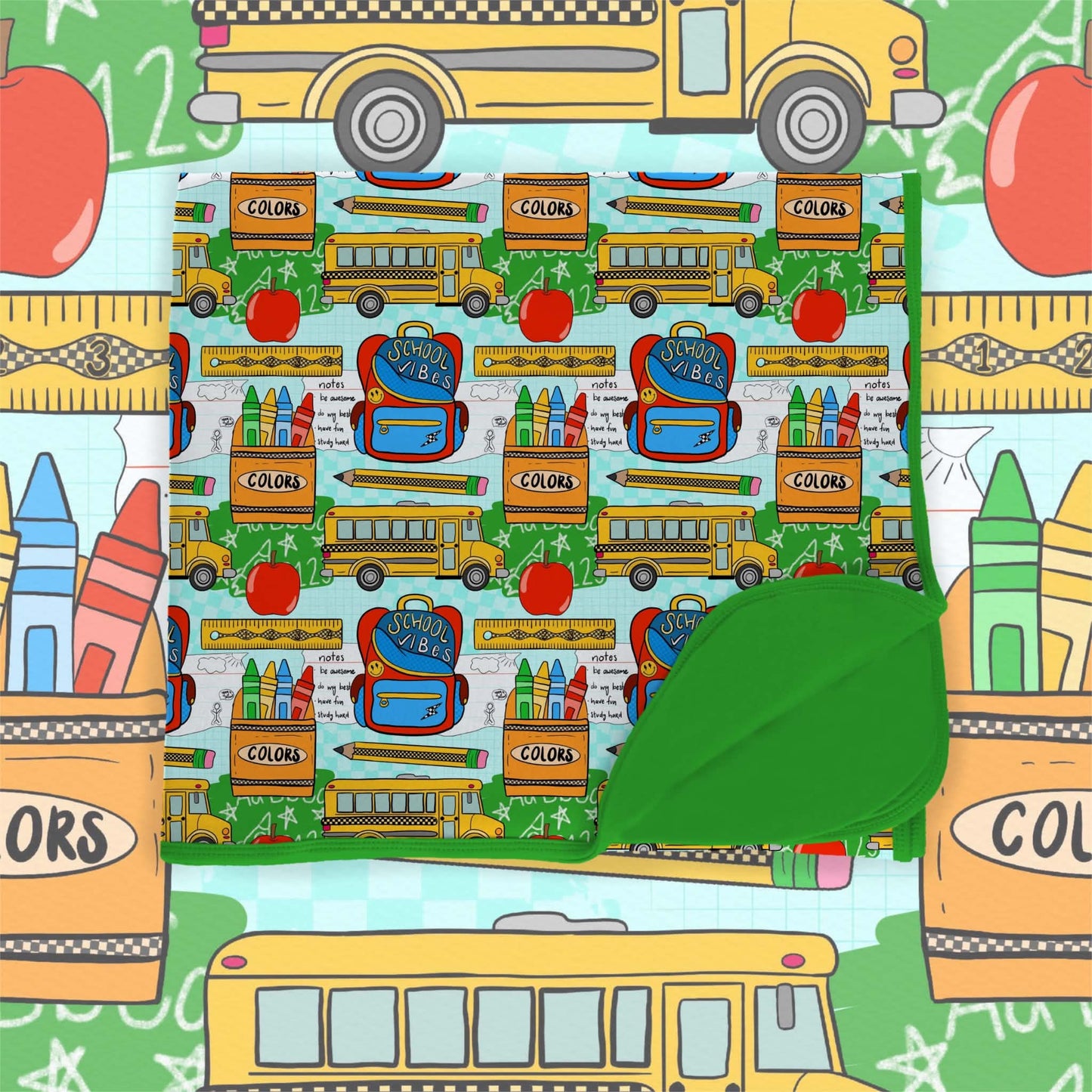 Preorder|Back 2 School Double Layer Bamboo Blanket