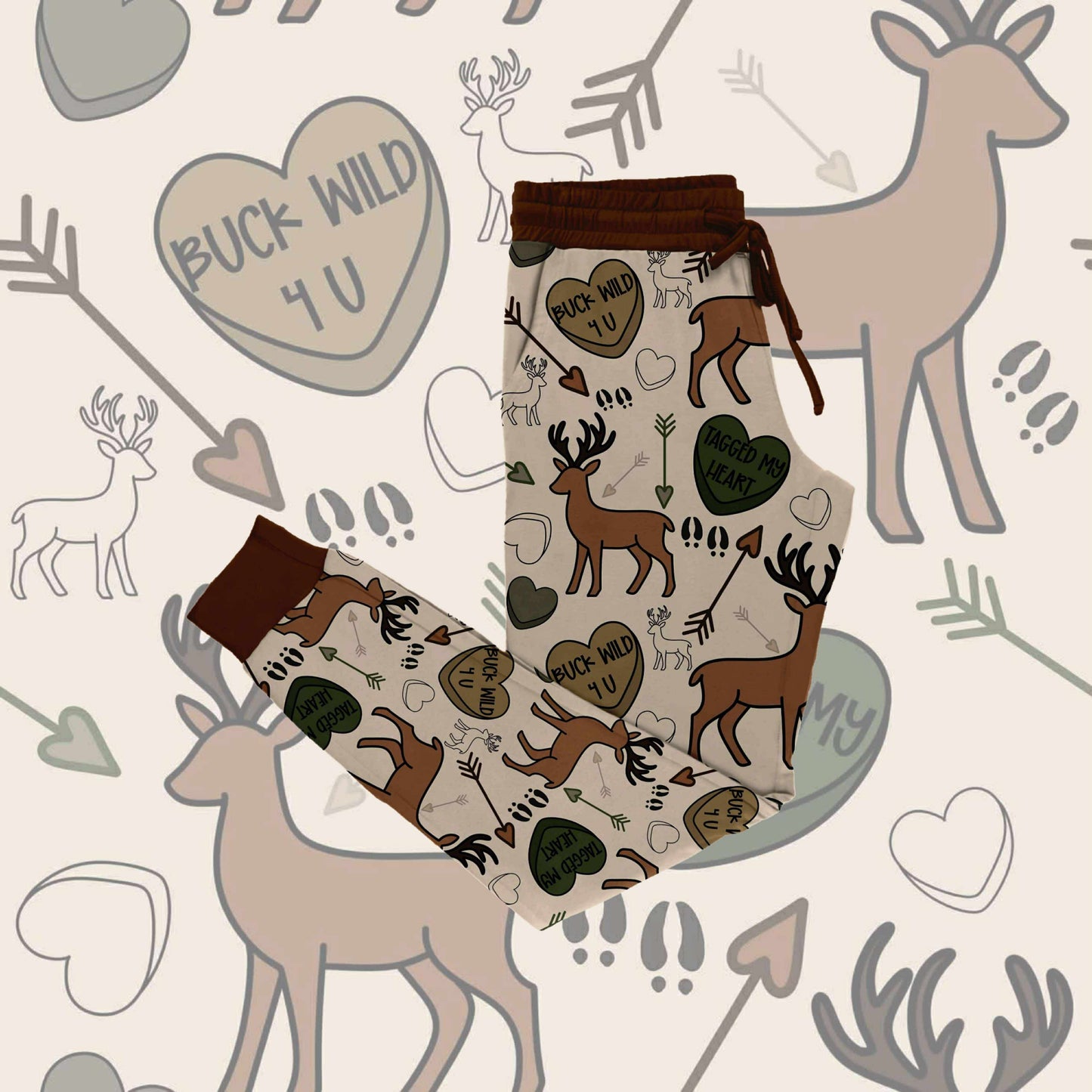 Preorder|Little Woodland Valentine Parent Jogs