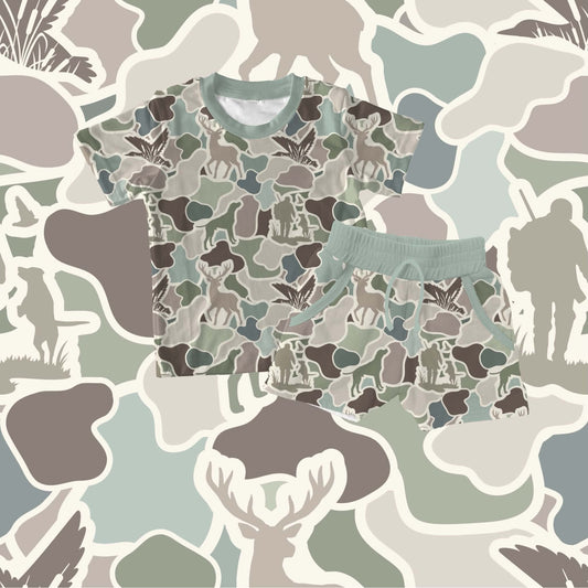 Preorder|Sage Brush Camo Daywear Short Set