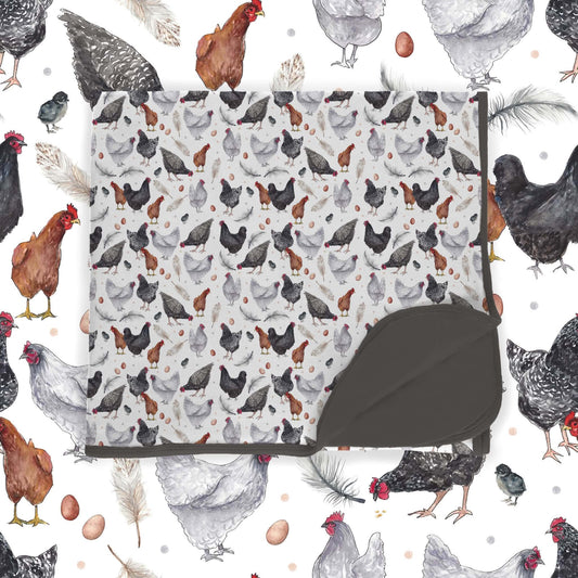Preorder|Waylon’s Chickens Double Layer Bamboo Blanket