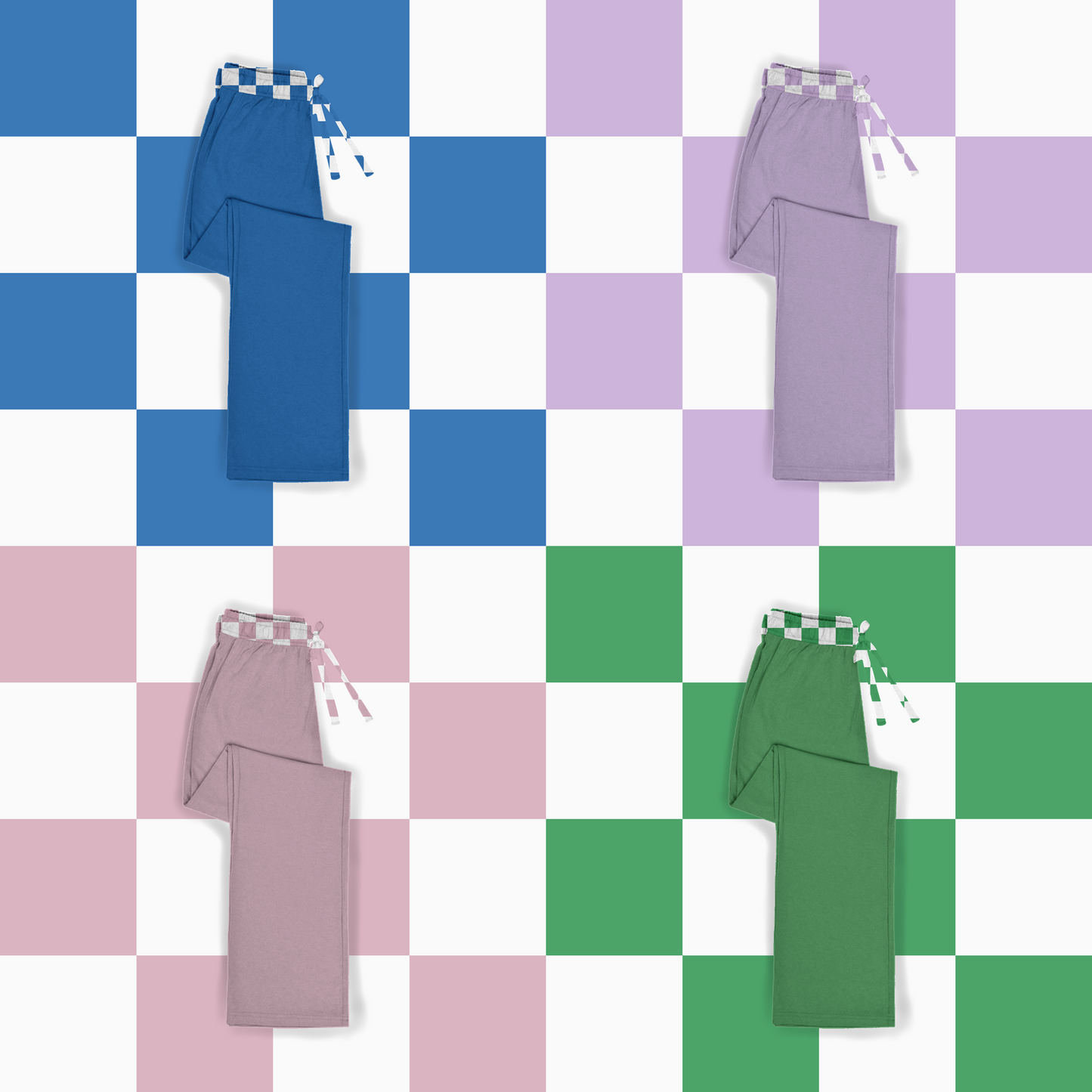 Preorder| Reverse Checks Dad Pants
