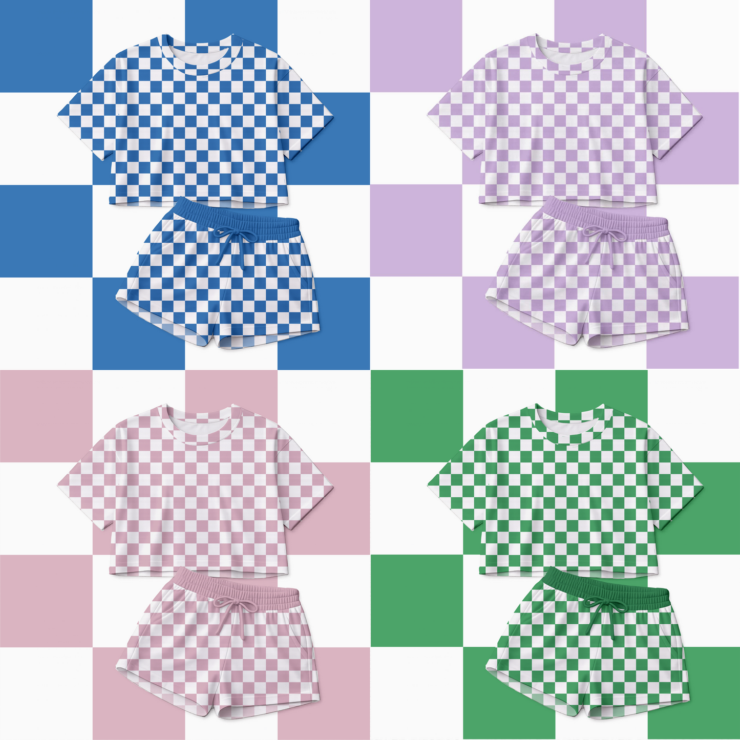 Preorder| Checks Oversized Lounge Set