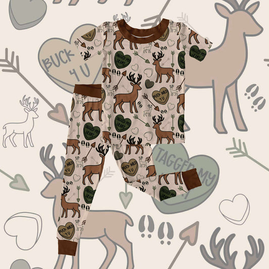 Preorder|Little Woodland Valentine PJ Set