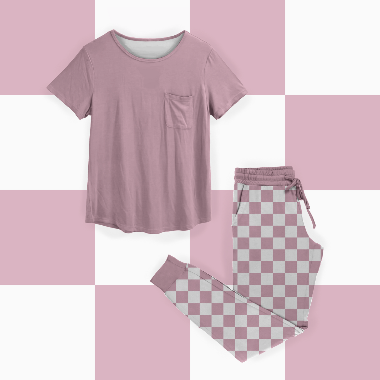 Preorder| Solid Checks Snuggle Set