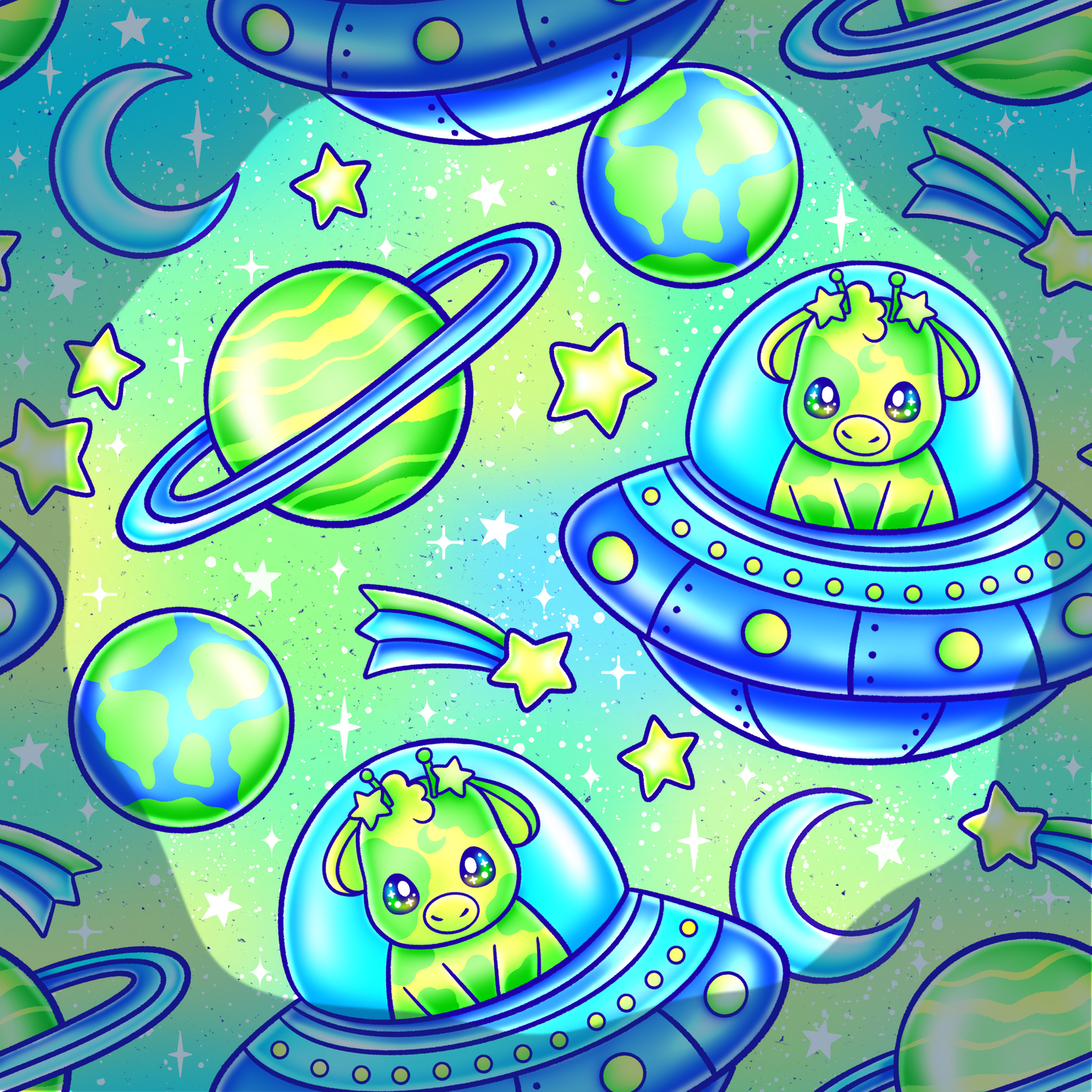 Space Cows: Kids Styles