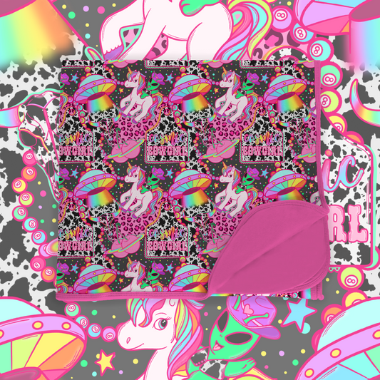 Cosmic Cowgirl: Double Layer Bamboo Blanket