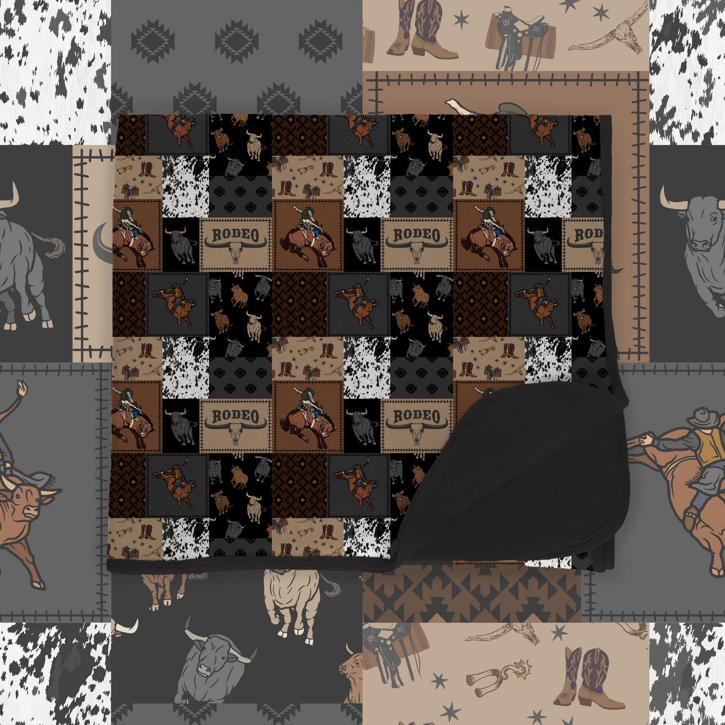 Hay's Rodeo: Double Layer Bamboo Blanket
