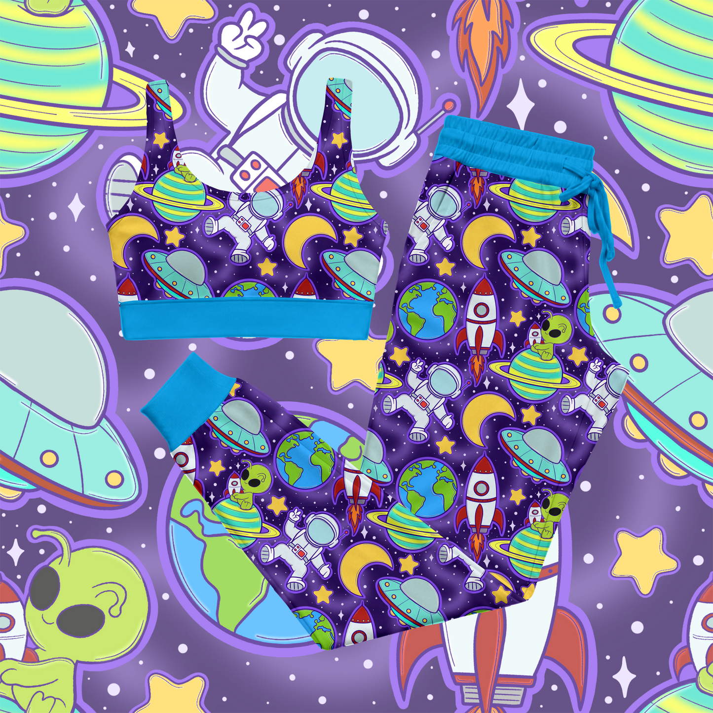 Out Of This World: Womens Bralette Set