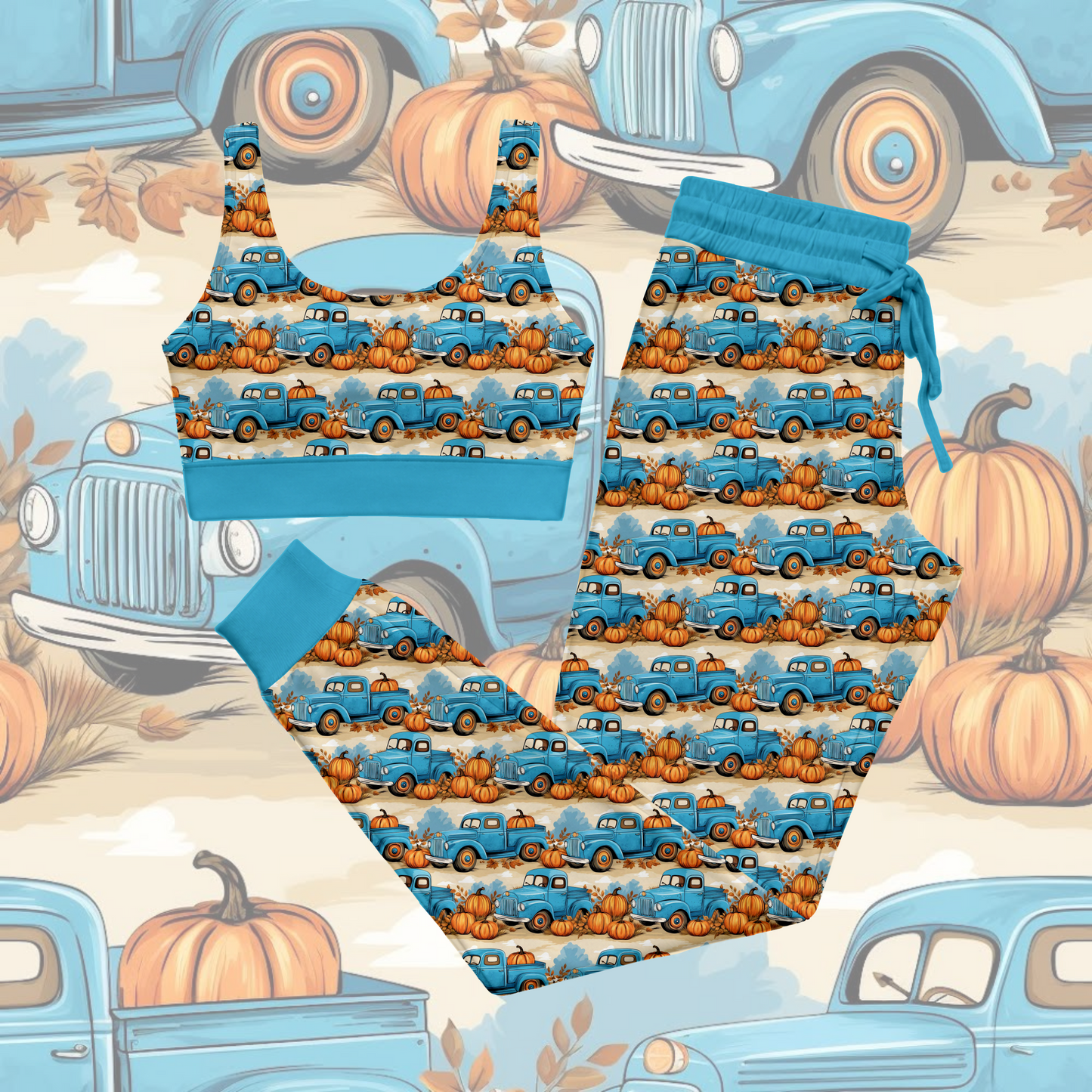 Little Blue Trucks: Bralette Set