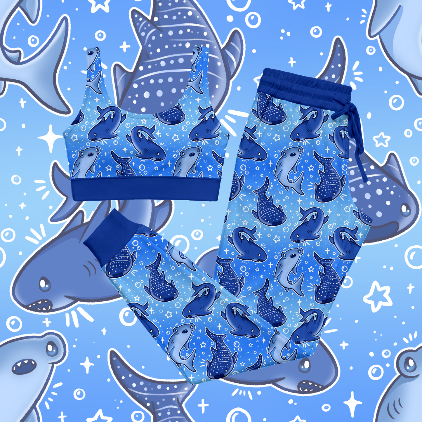 Baby, Theres a Shark in the Water: Bralette Set