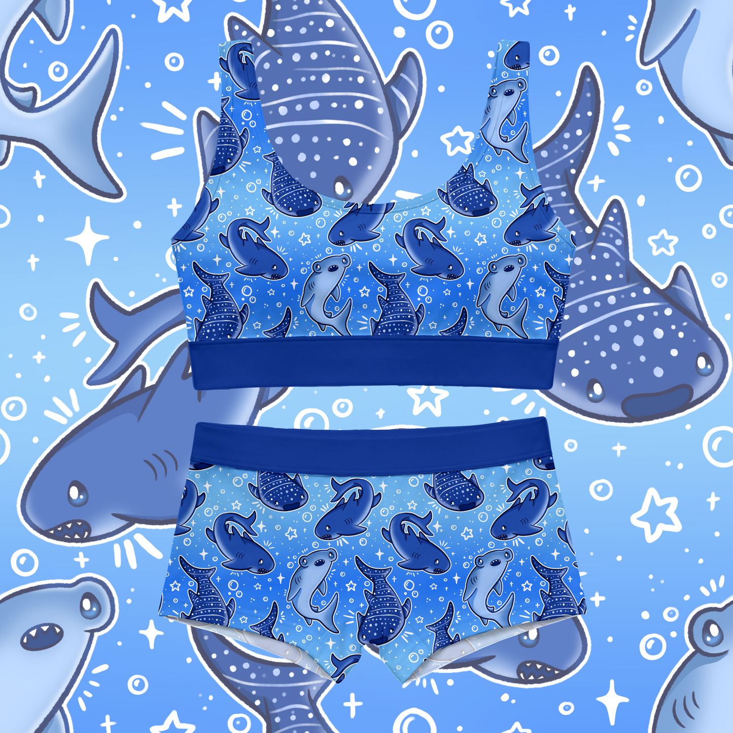 Baby, Theres a Shark in the Water: Bralette Set