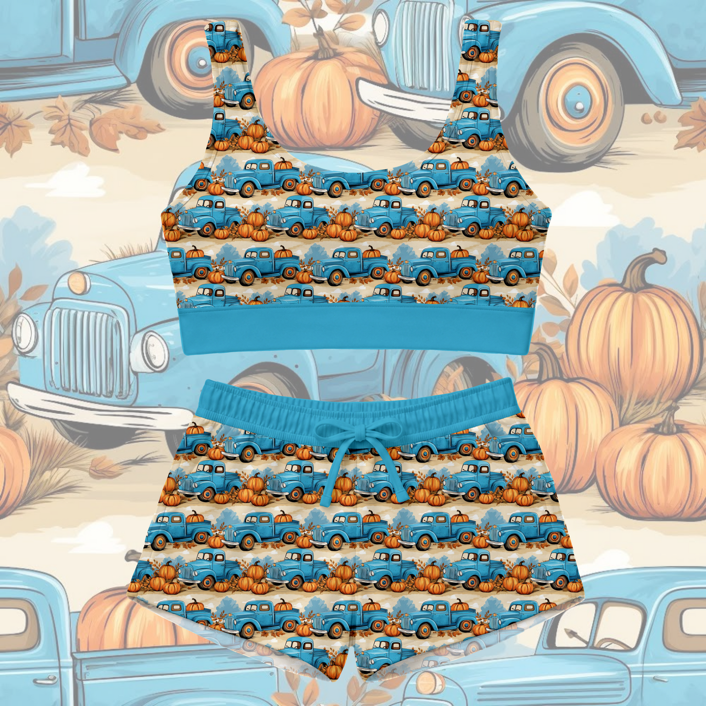 Little Blue Trucks: Bralette Set