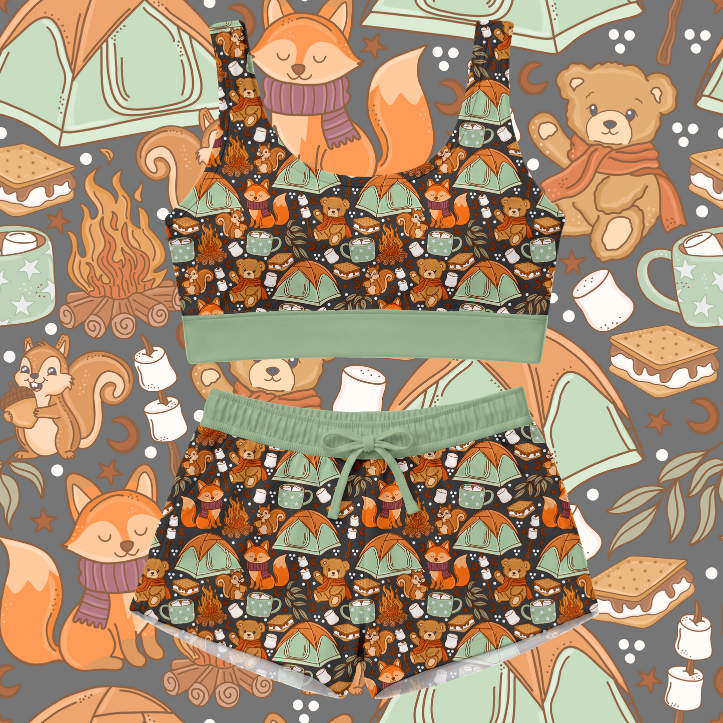 Campfire Critters: Bralette Set