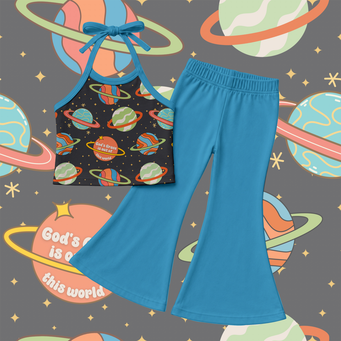 God's Grace Blue: Kids Styles