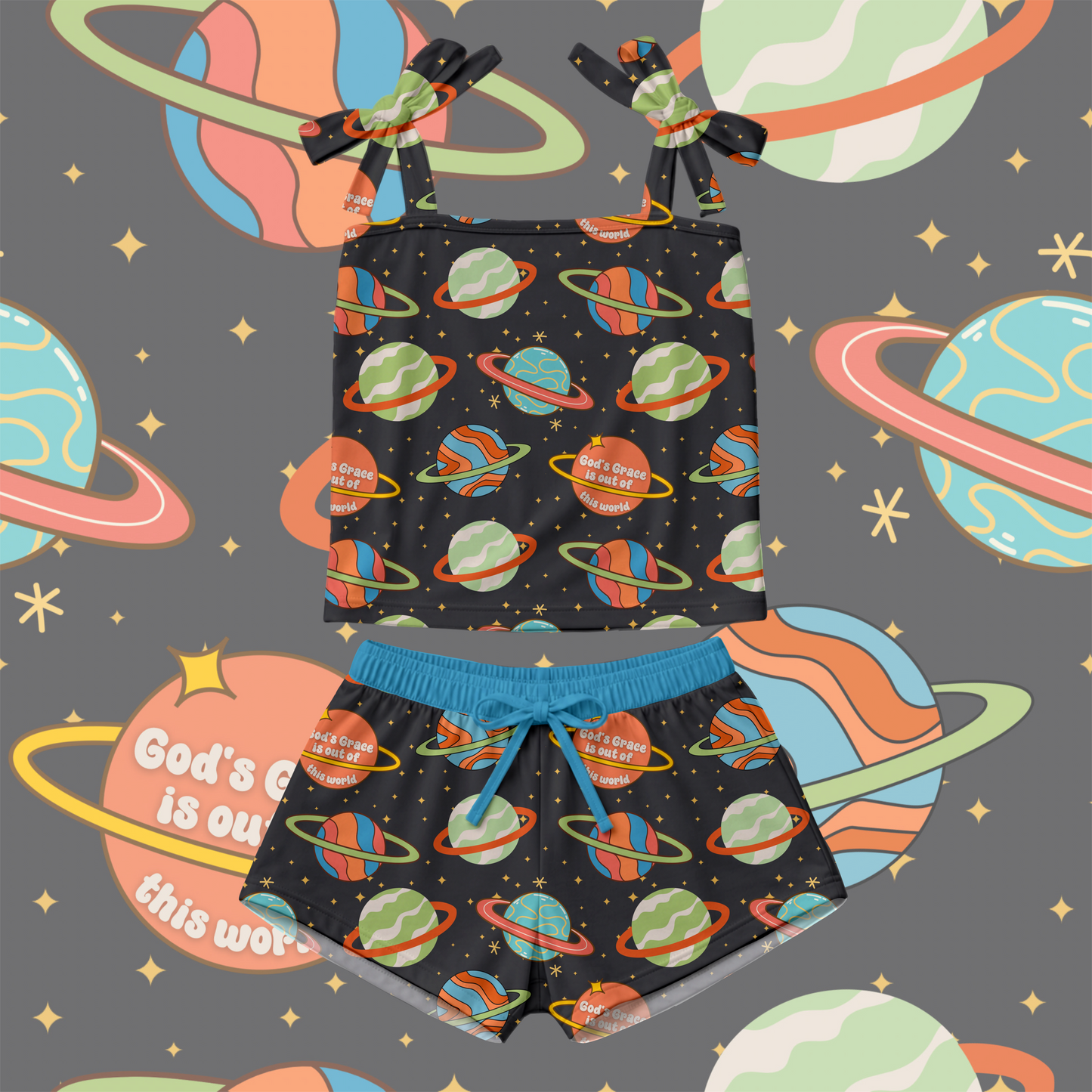 God's Grace Blue: Kids Styles