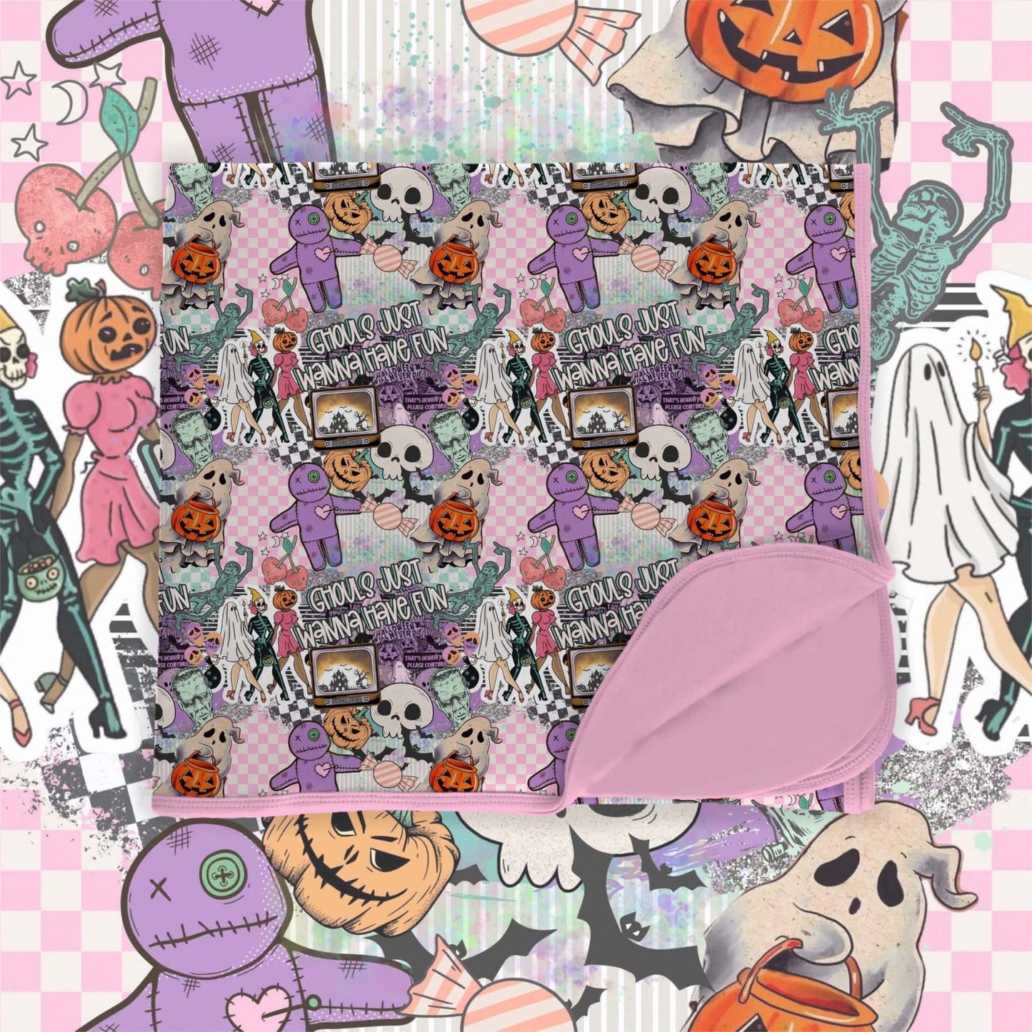 Preorder|Cozy Halloween: Part 1.2 Double Layer Bamboo Blanket