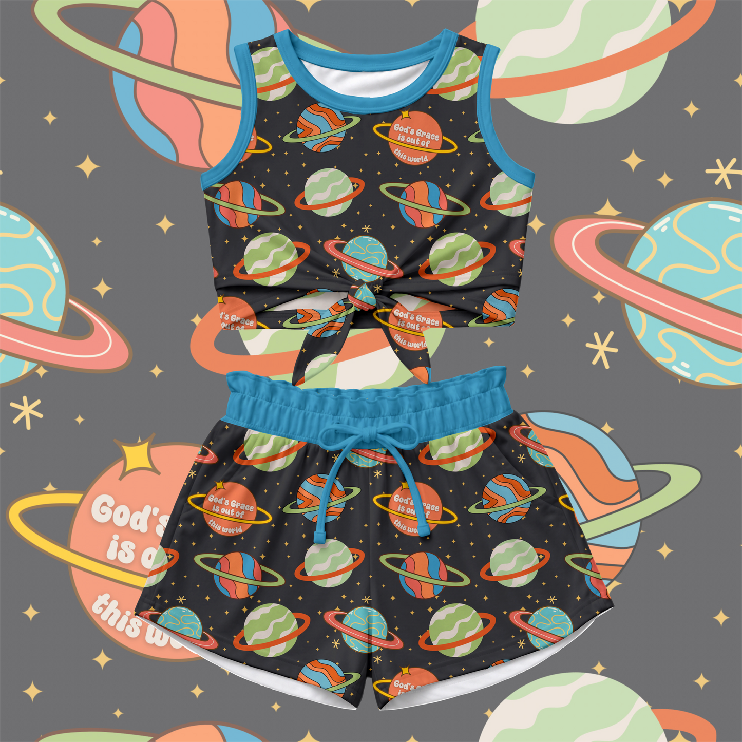 God's Grace Blue: Kids Styles