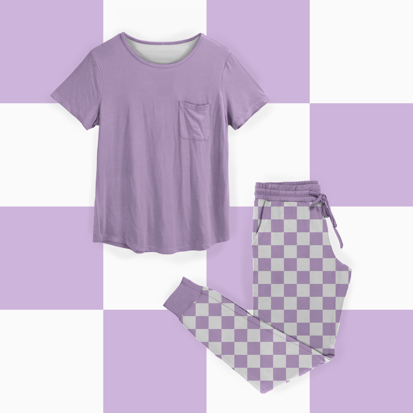 Preorder| Solid Checks Snuggle Set