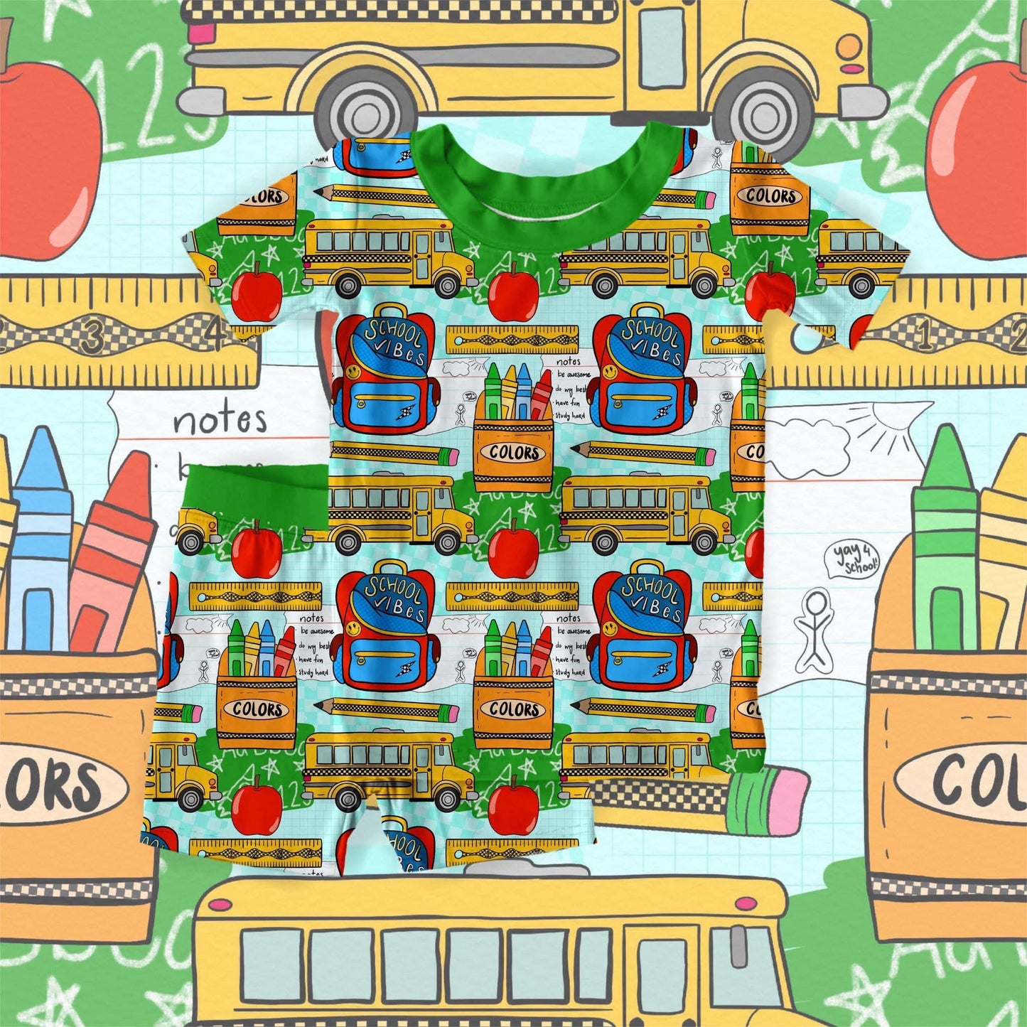 Preorder|Back 2 School Short Set