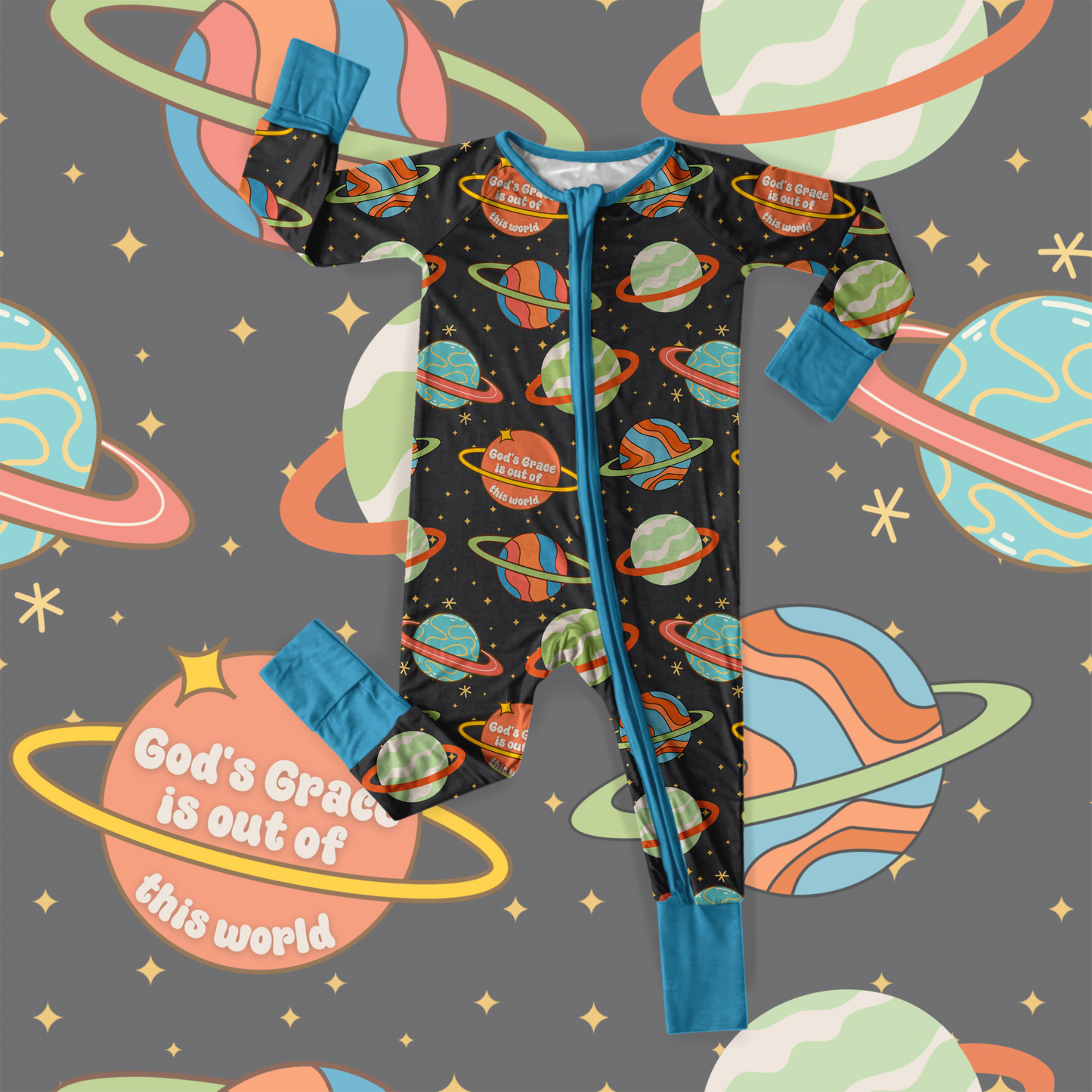 God's Grace Blue: Kids Styles