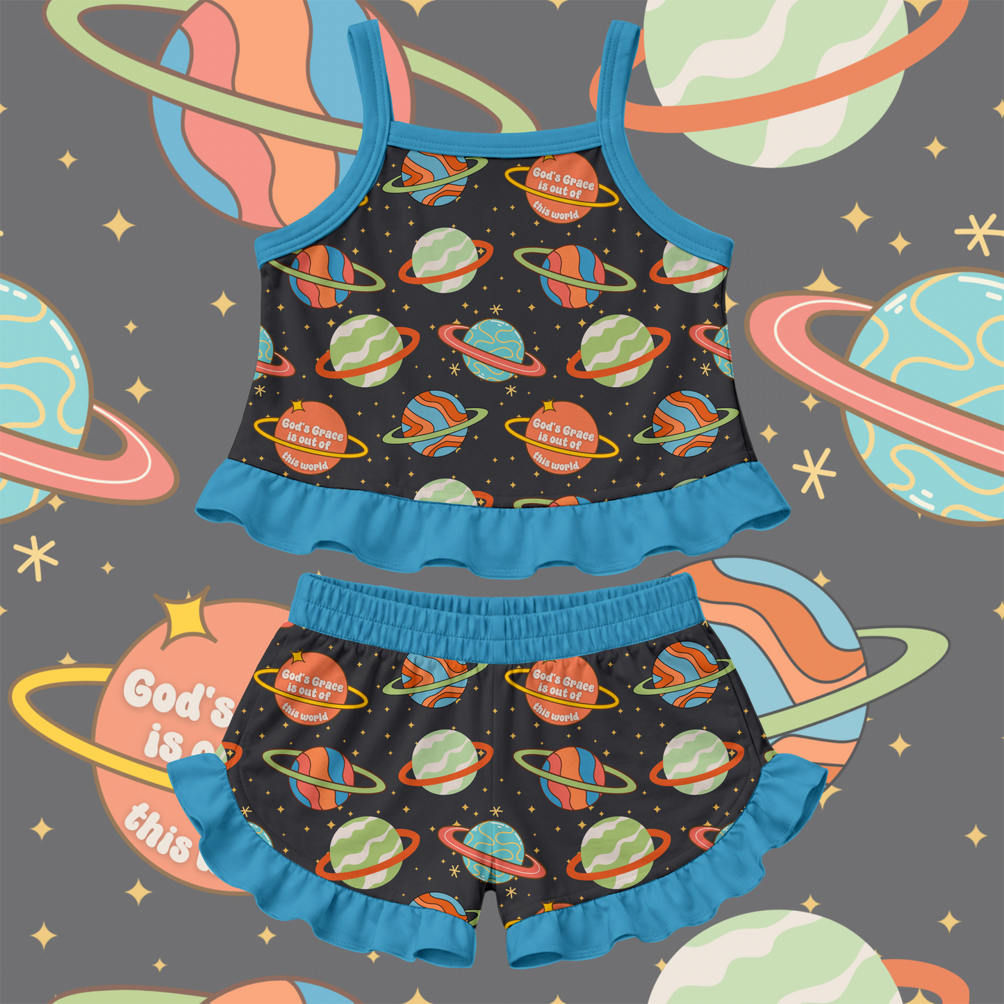God's Grace Blue: Kids Styles