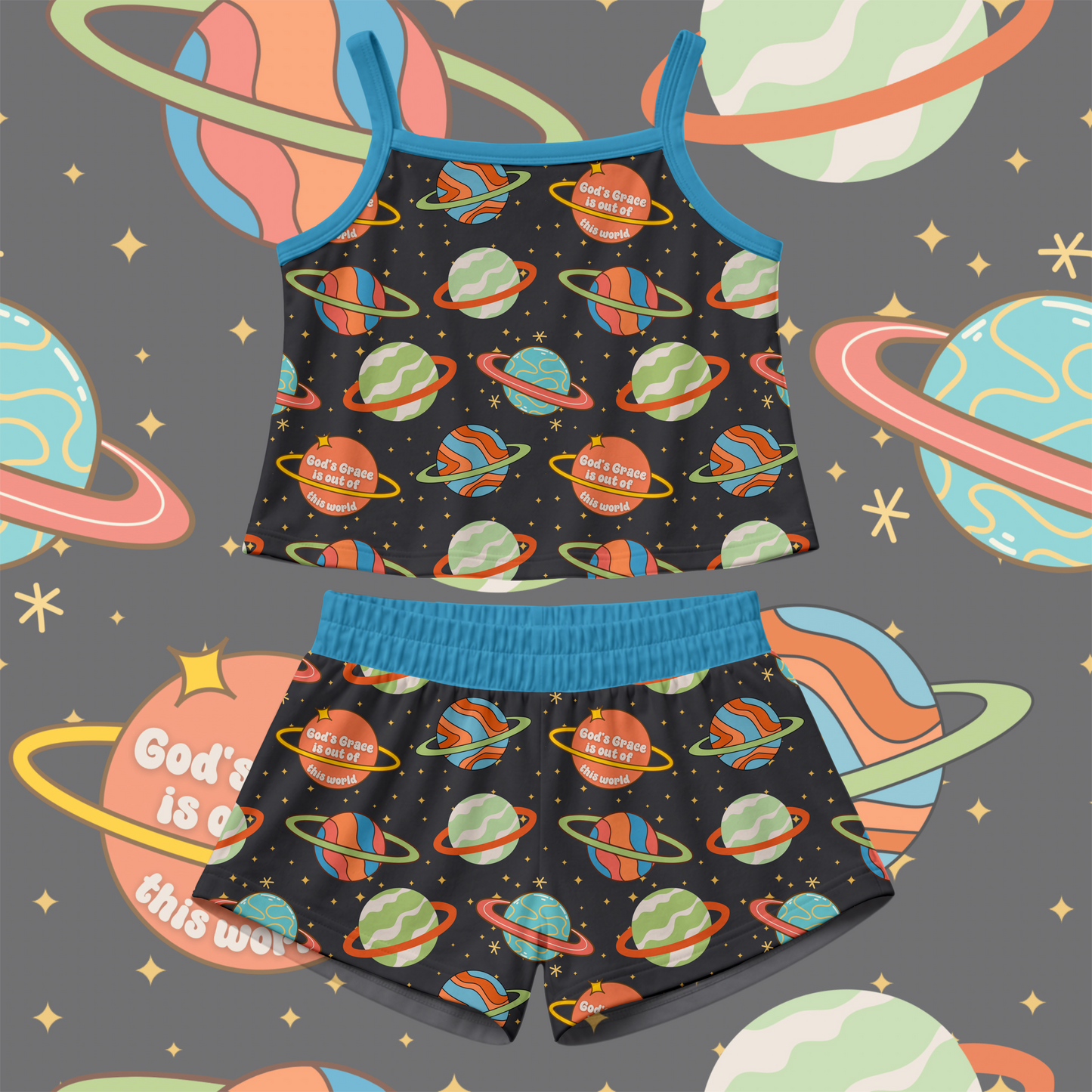 God's Grace Blue: Kids Styles