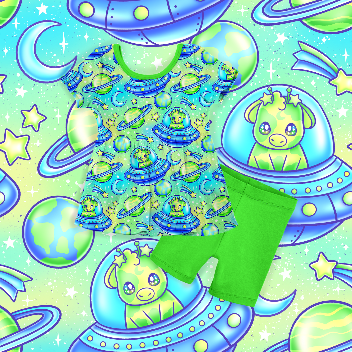 Space Cows: Kids Styles