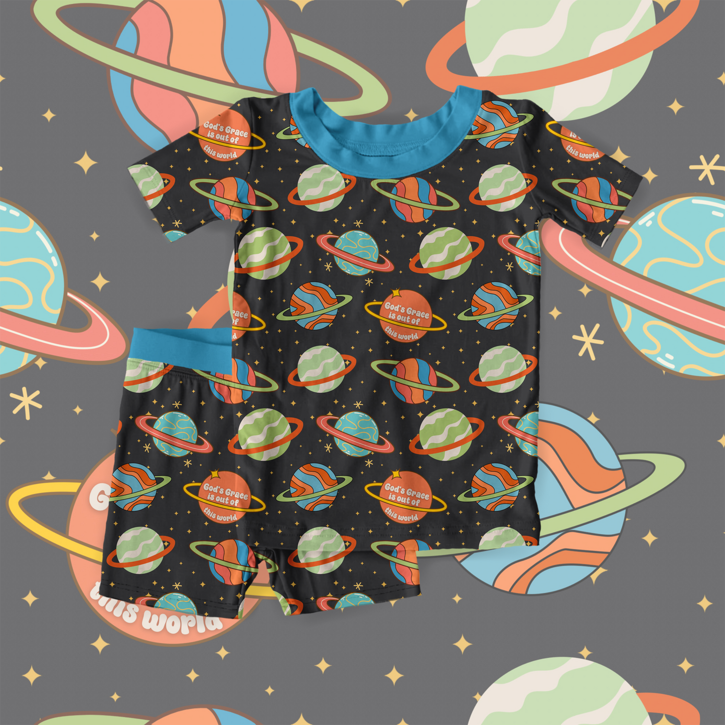 God's Grace Blue: Kids Styles