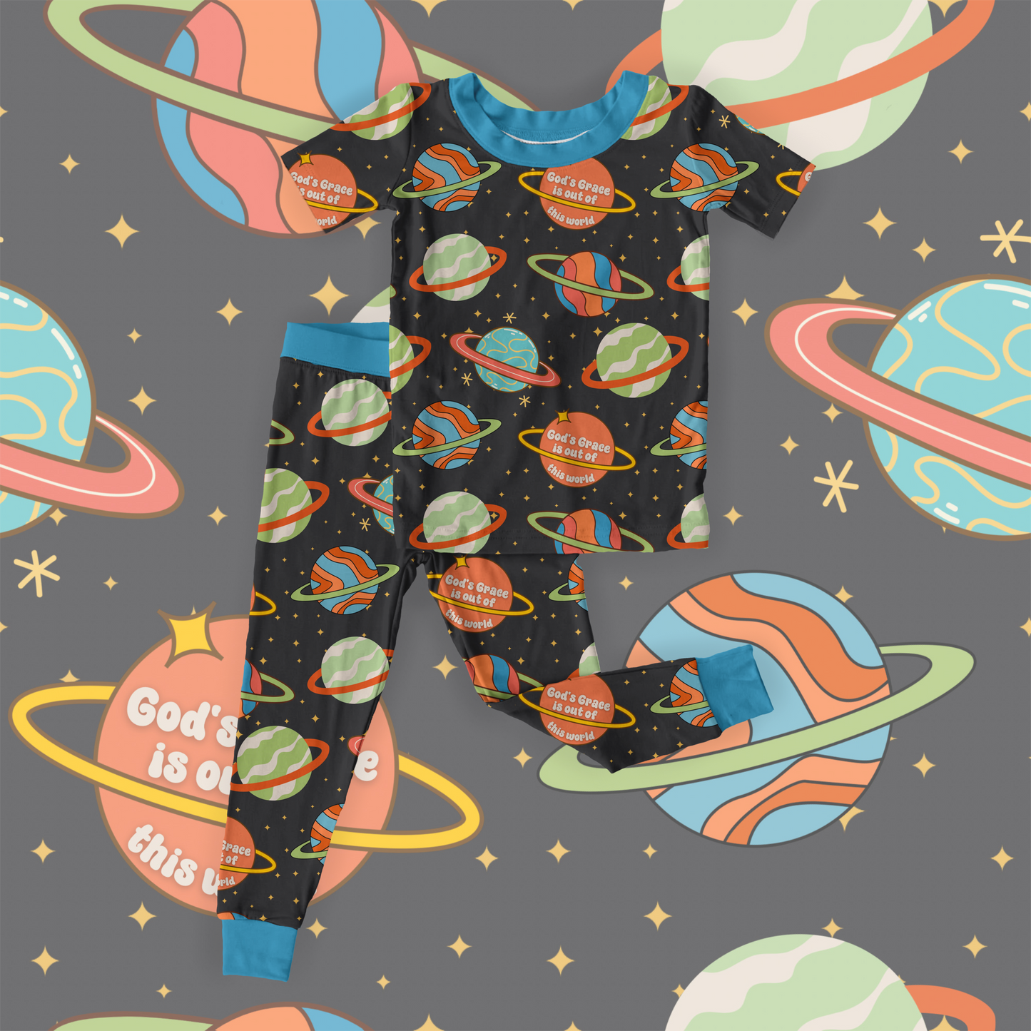 God's Grace Blue: Kids Styles
