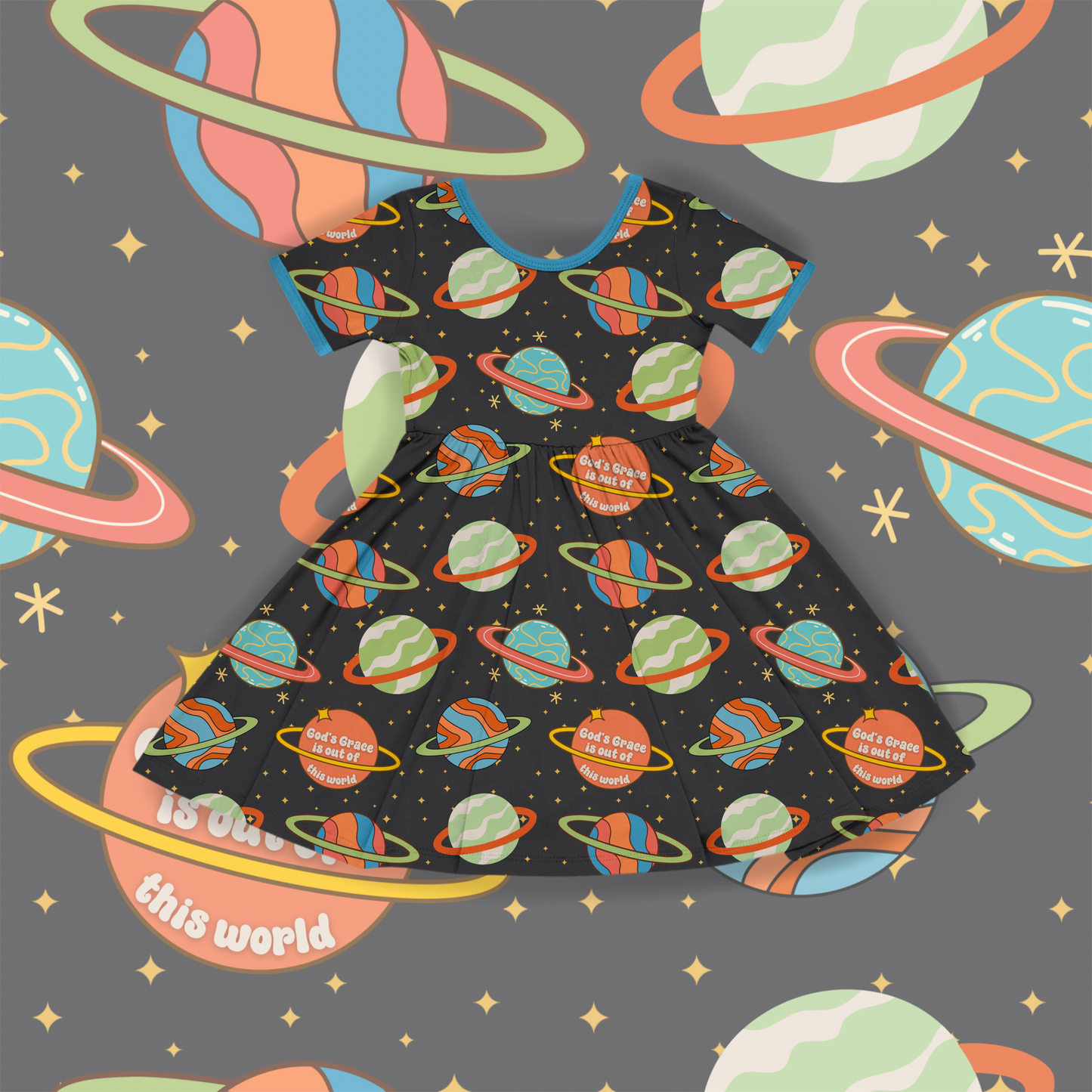 God's Grace Blue: Kids Styles