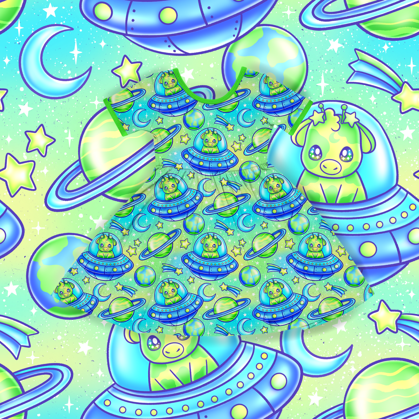 Space Cows: Kids Styles
